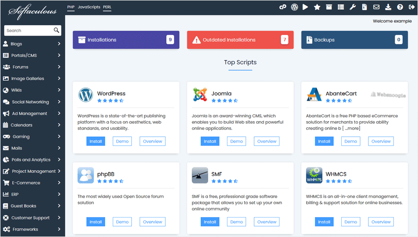 A great  example: cPanel image from our Omaha web design and SEO company