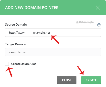 An example image of domain management from our Omaha web design and hosting company